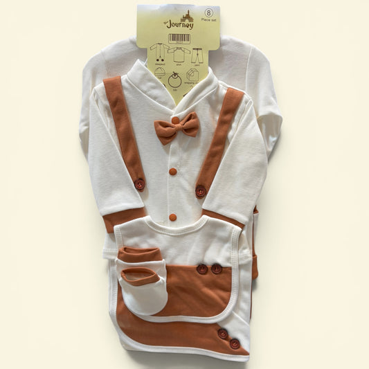 8 Piece Newborn Baby Starter Set
