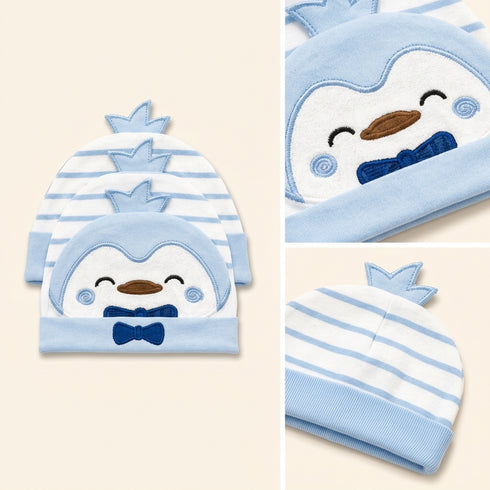 3 Piece Newborn Hat Set(0–3 Months)