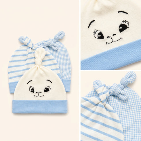 3 Piece Newborn Hat Set(0–3 Months)