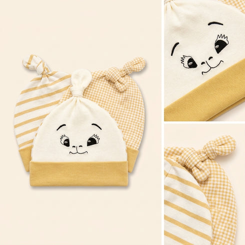 3 Piece Newborn Hat Set(0–3 Months)