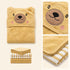 6 Piece Baby Bath Towel Set (0–9 Months)