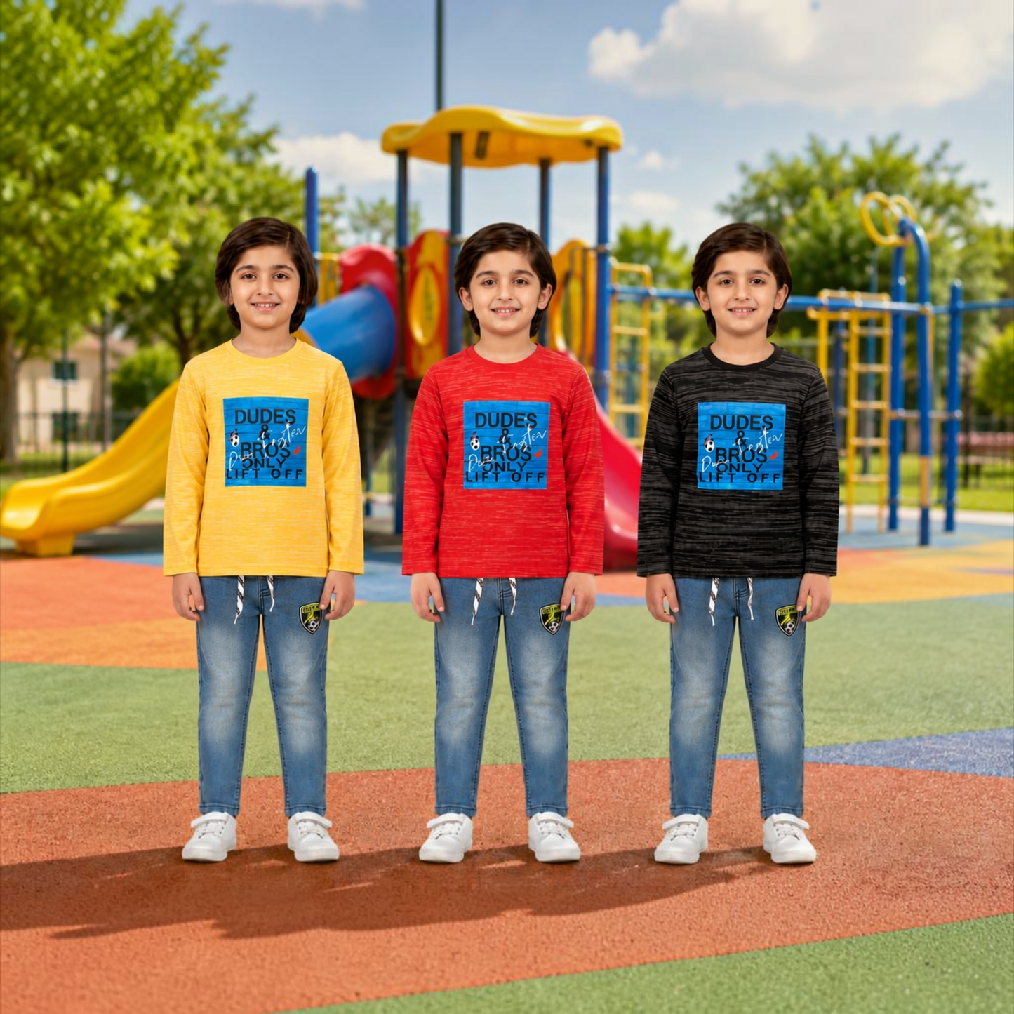 Boys Full Sleeve Denim Set | 1–5 Years