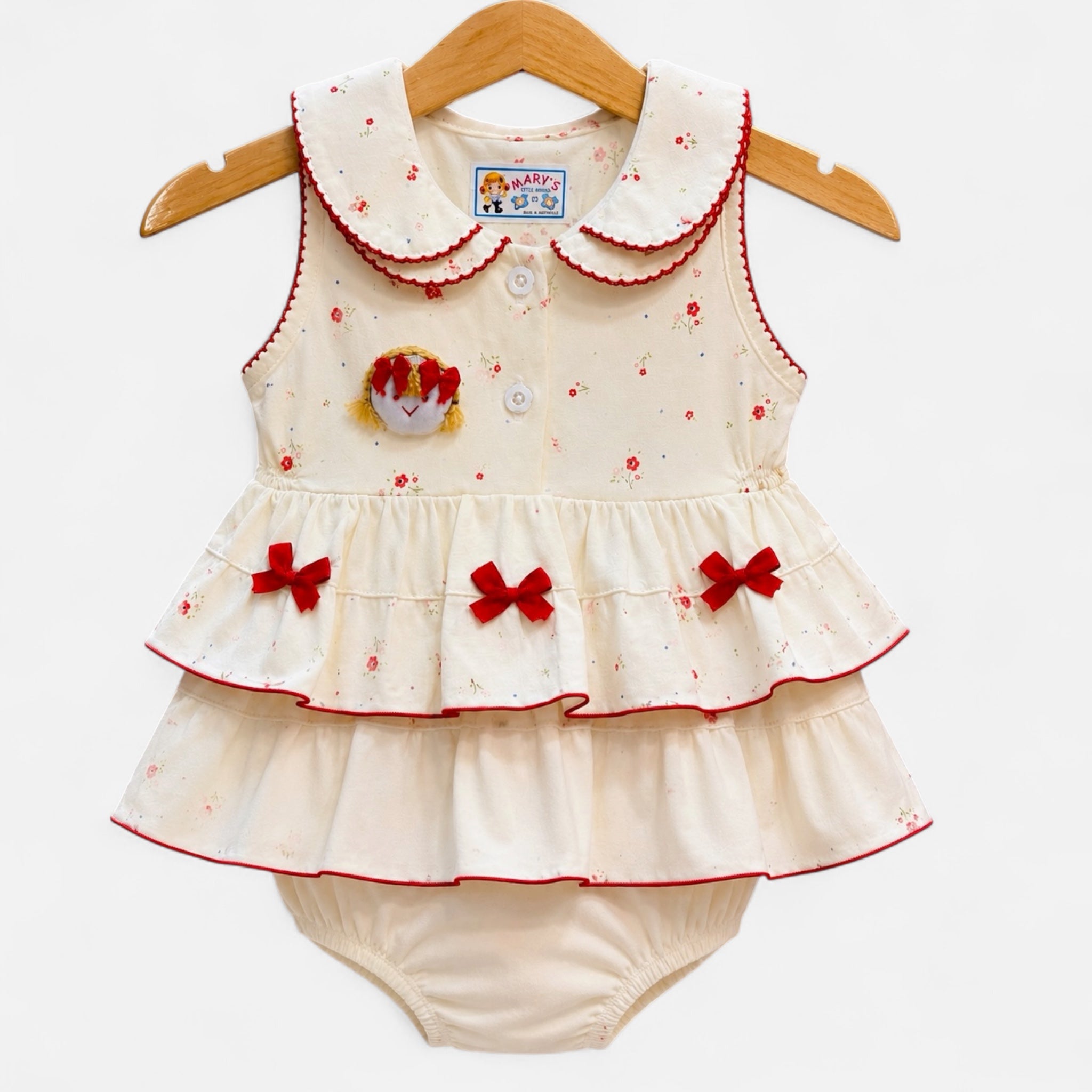 Baby Girls Frill Frock Dress- Soft Summer Wear