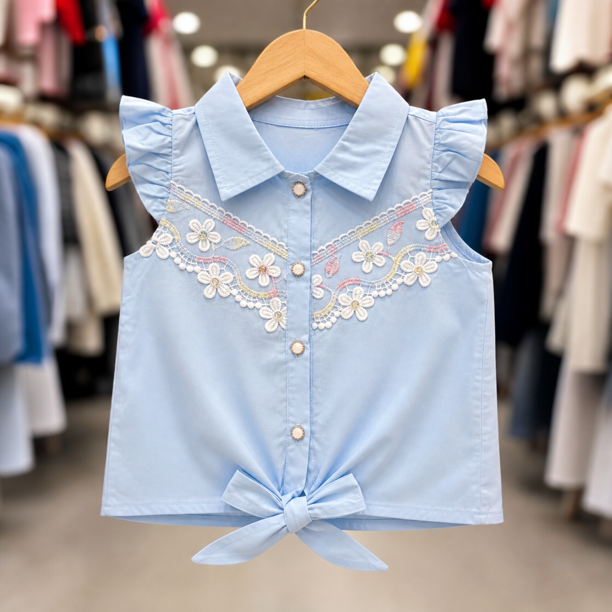 Baby Girl Stylish Summer Dress Set | Soft Cotton Top & Shorts