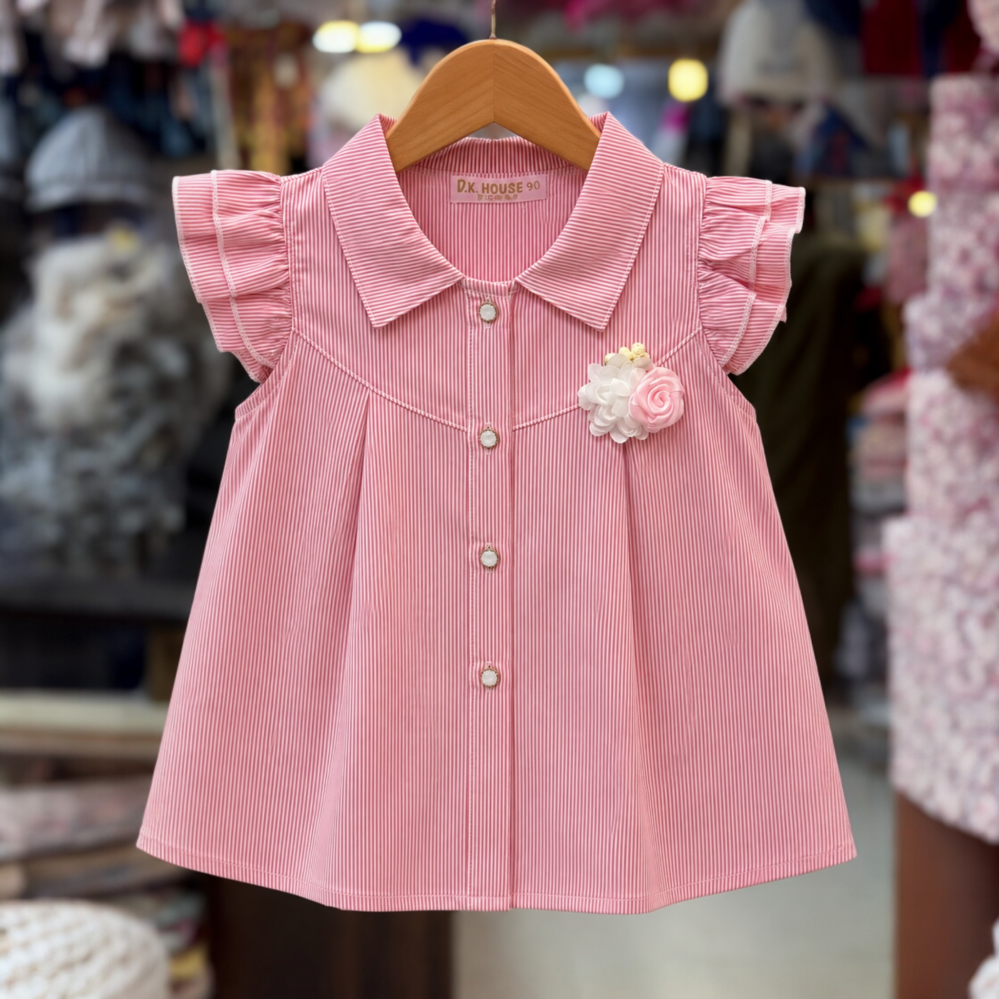 Baby Girl Stylish Summer Dress Set | Soft Cotton Top & Shorts