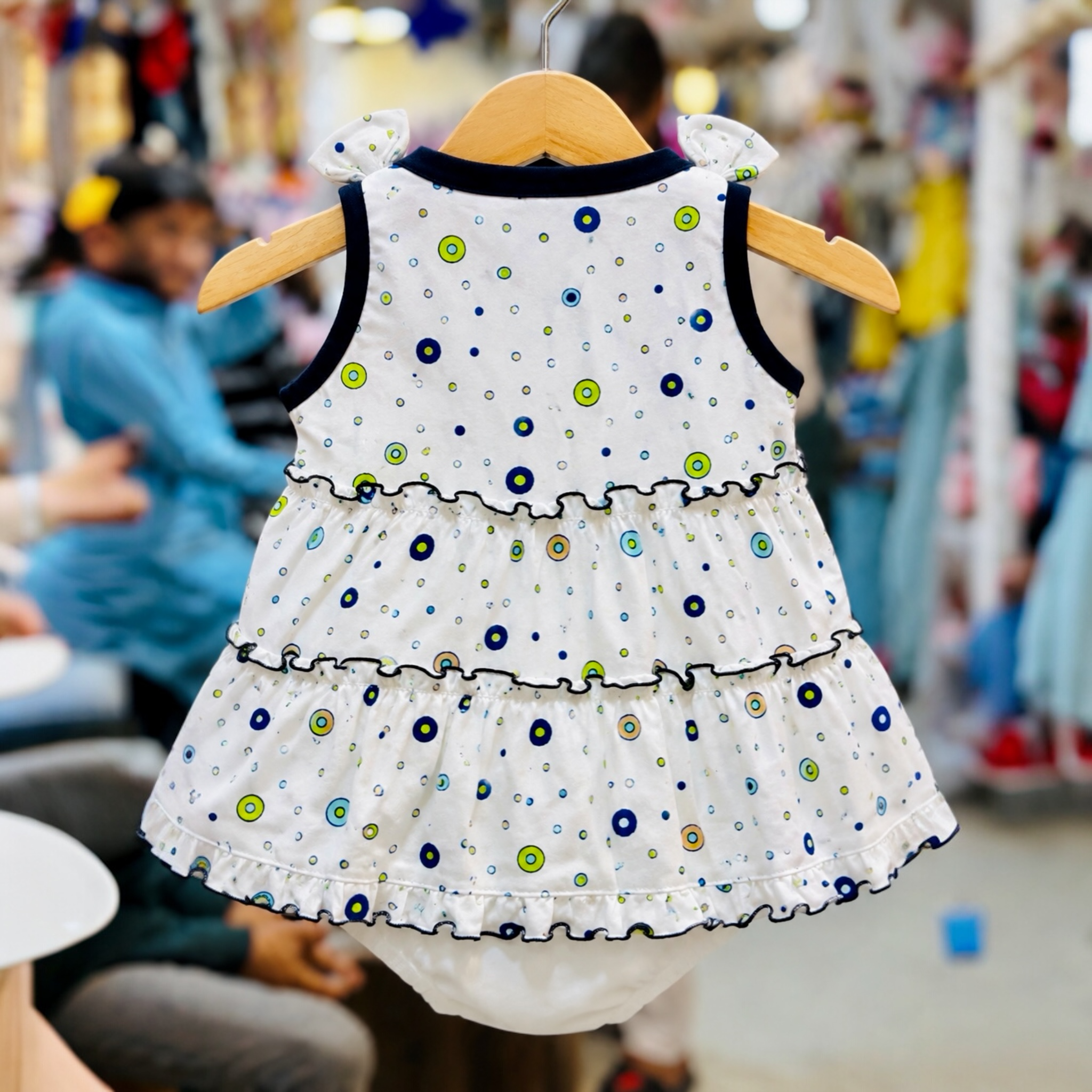Baby Girls Frill Frock Dress- Soft Summer Wear