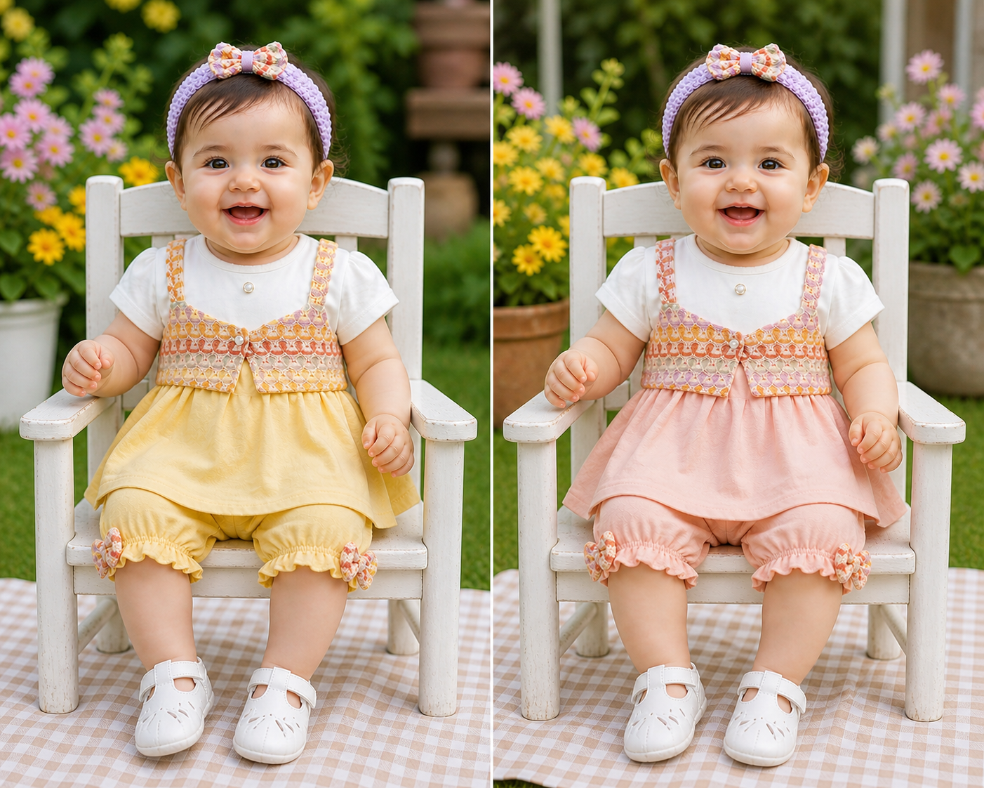 Baby Girls Summer Dress Set 2 Piece Suit