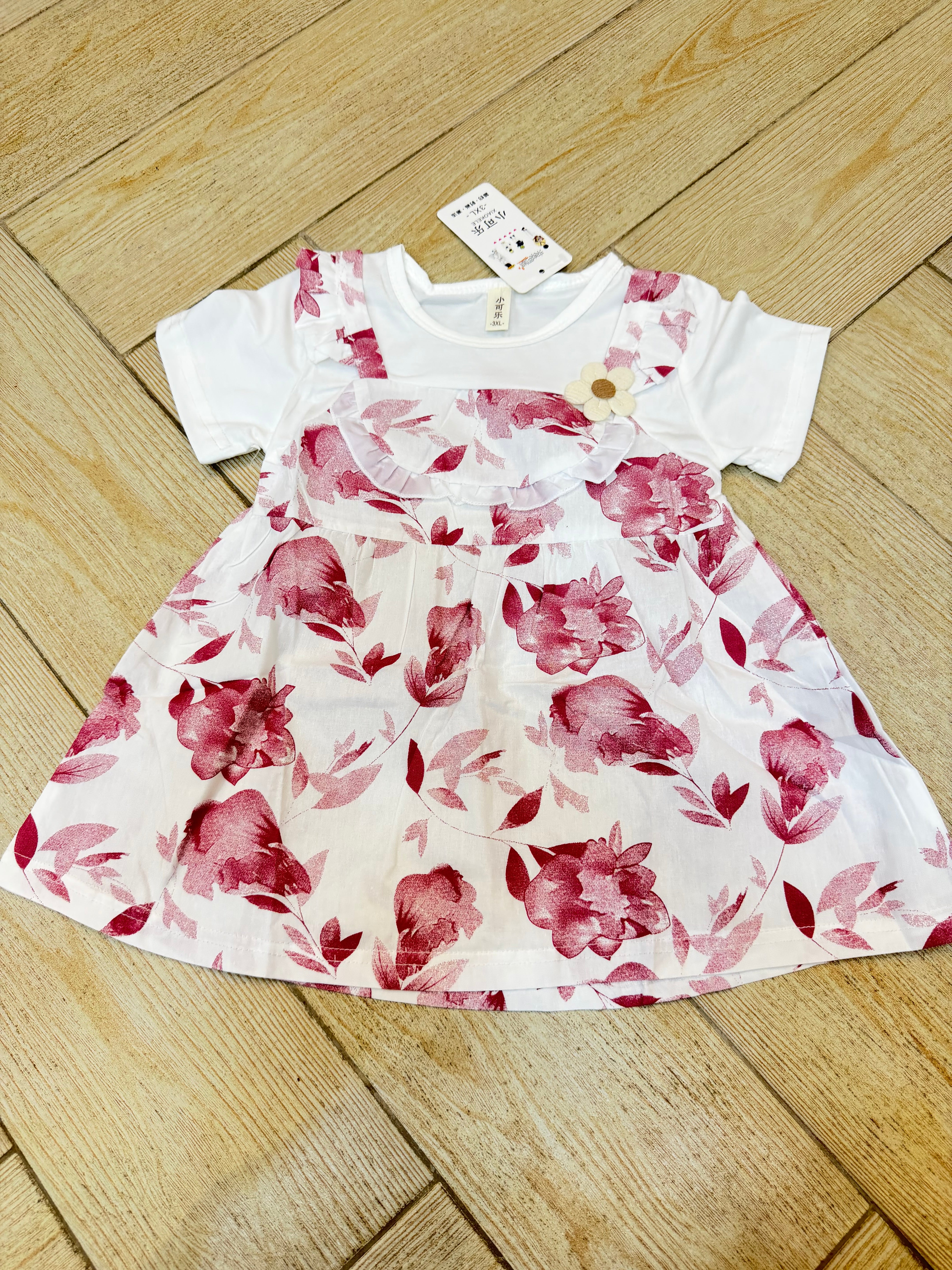 Baby Girls Cotton Printed Frock Dress