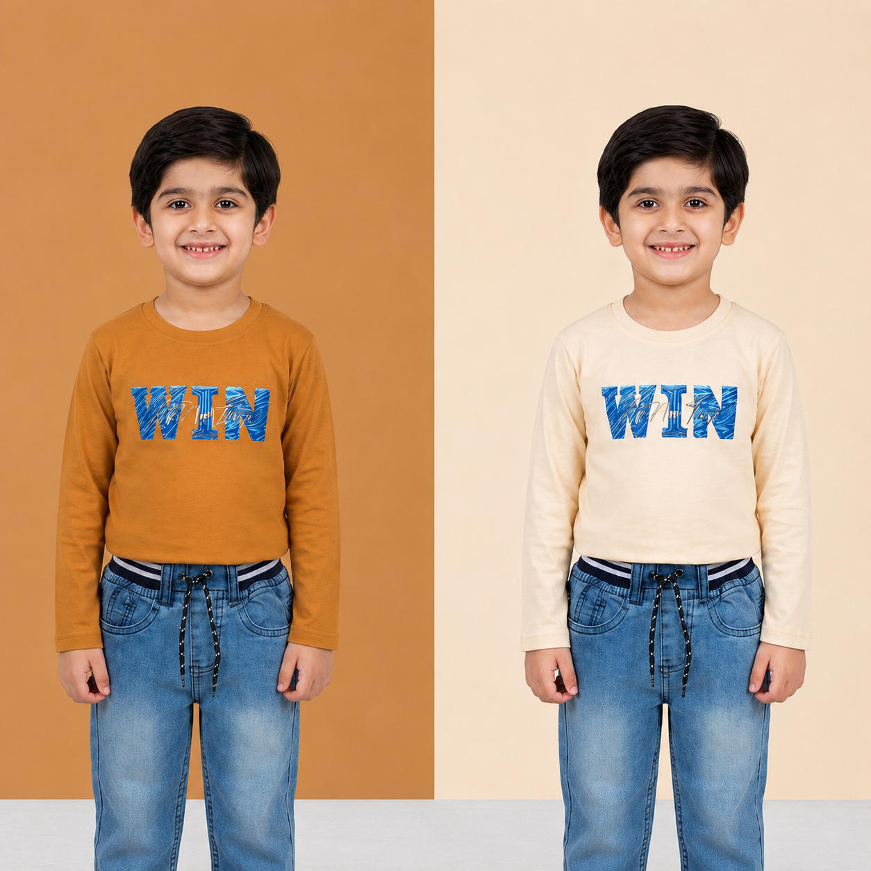 Boys Full Sleeve Denim Set | 1–5 Years