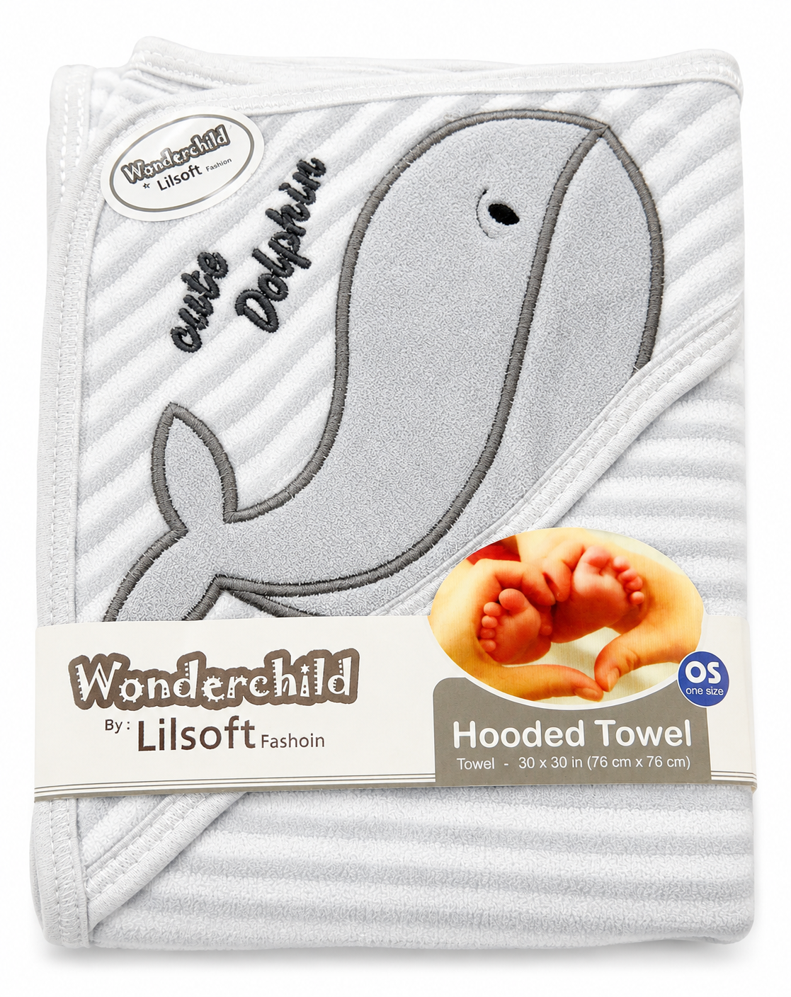 Wonderchild Baby Hooded Bath Towel (0–9 Months)