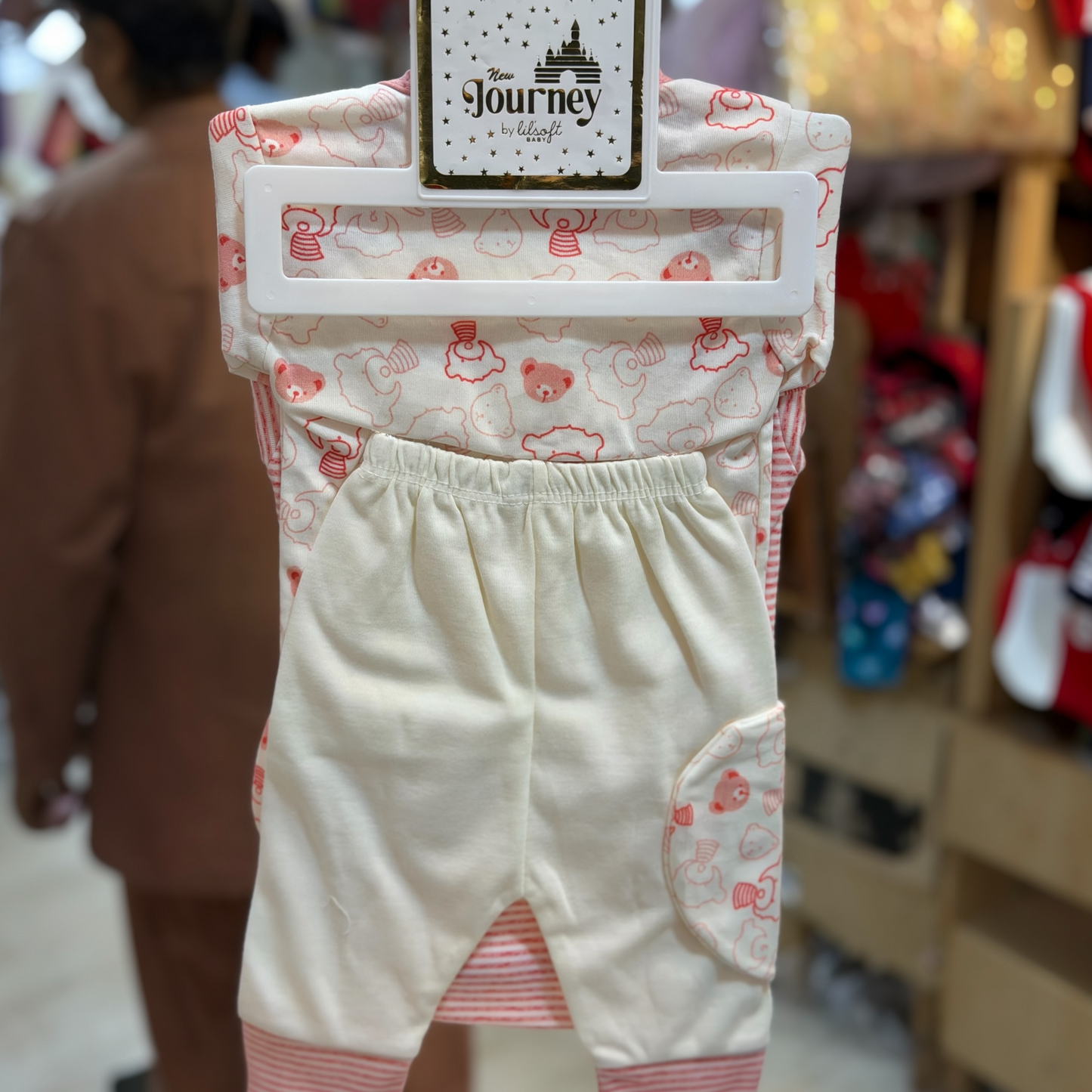10 Piece Newborn Baby Cotton Starter Set – Shirt, Pajama, Romper, Bib, Cap & Accessories(0-3Months)