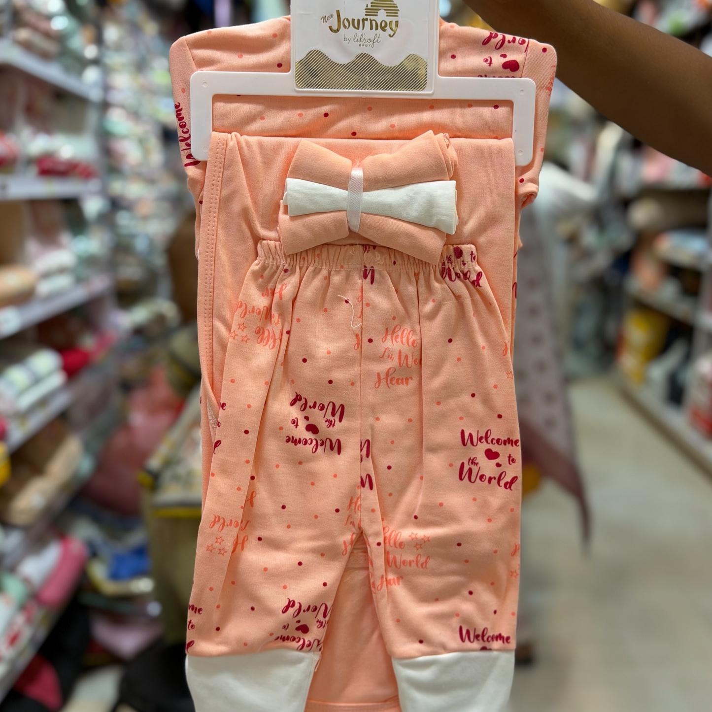 12 Piece Newborn Baby Starter Gift Set | Cotton Baby Clothes with Hanger | Welcome to the World(0-3Months)