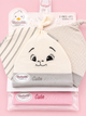 Piece Newborn Baby Hat Set – Cute Bunny Cotton Caps (4 Colors) | Soft Baby Hats 0–3 Months