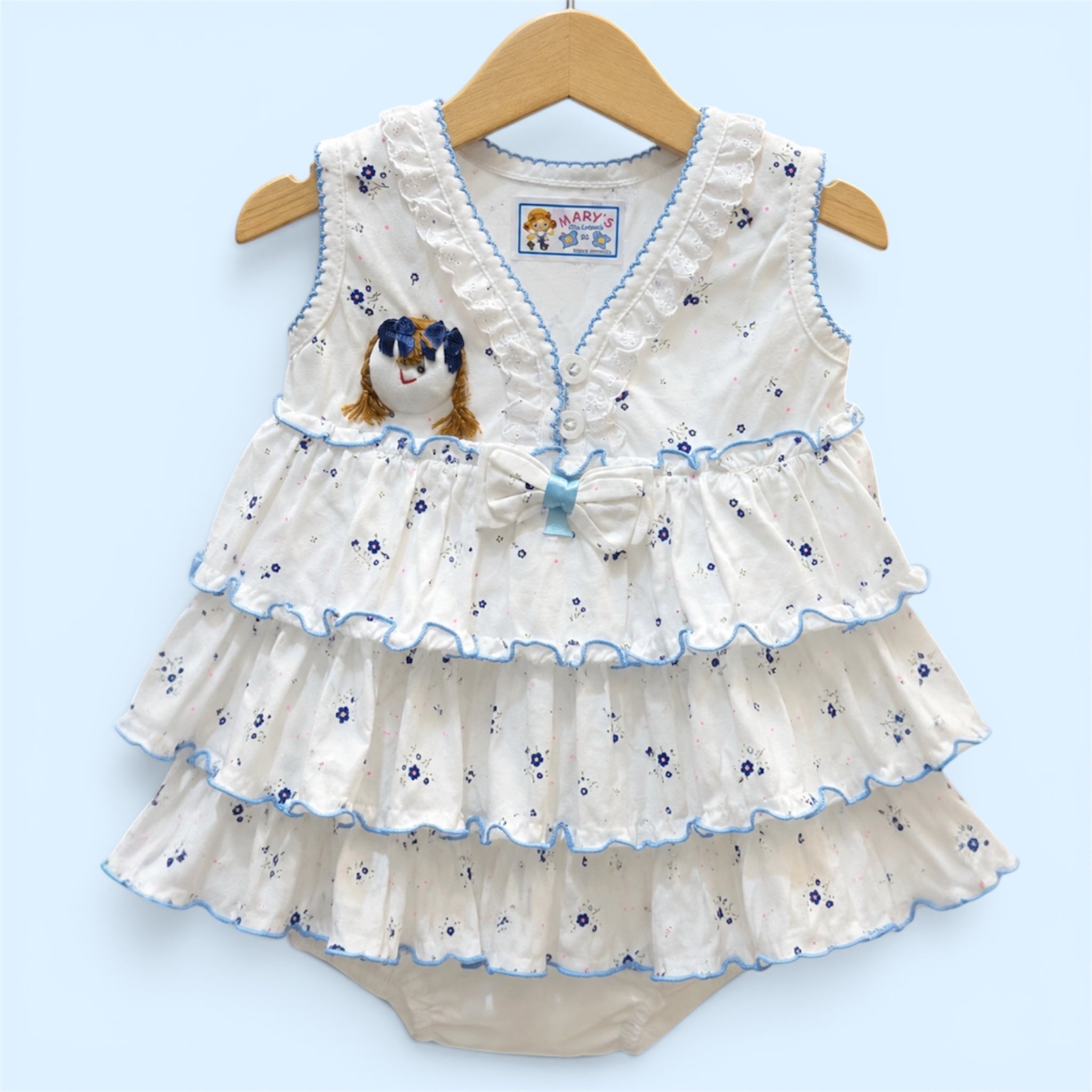 Baby Girls Frill Frock Dress- Soft Summer Wear