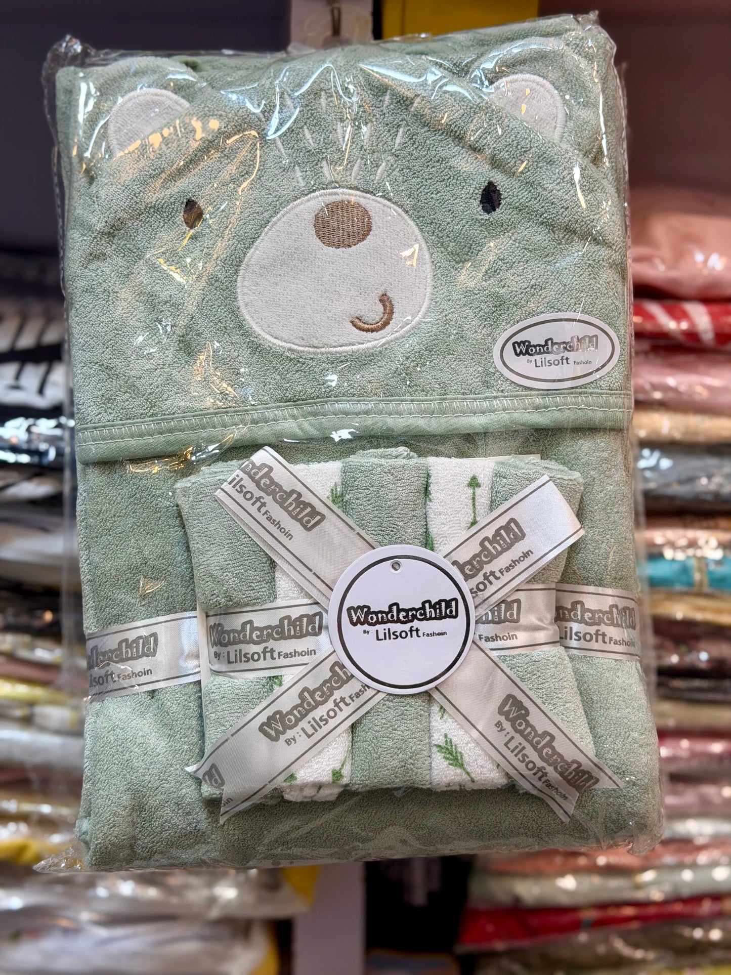 6 Piece Baby Bath Towel Set (0–9 Months)