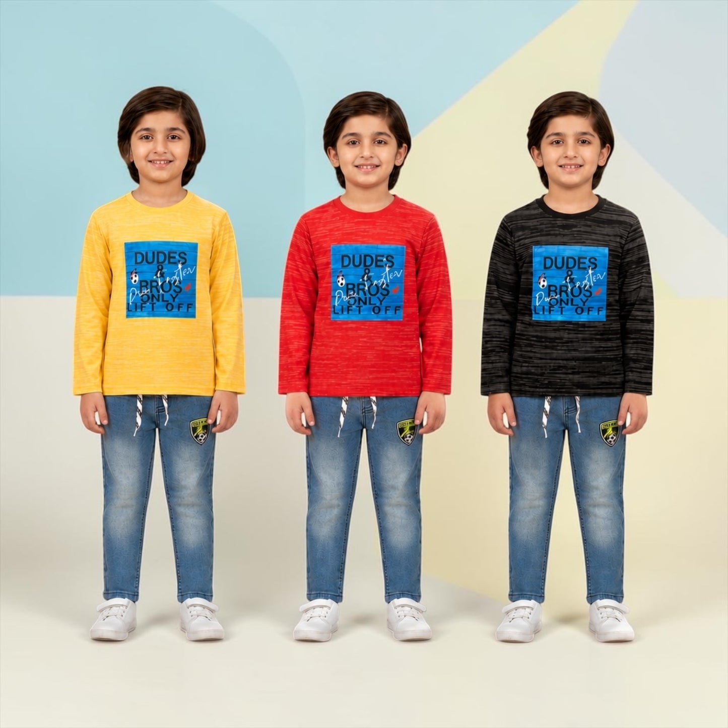 Boys Full Sleeve Denim Set | 1–5 Years