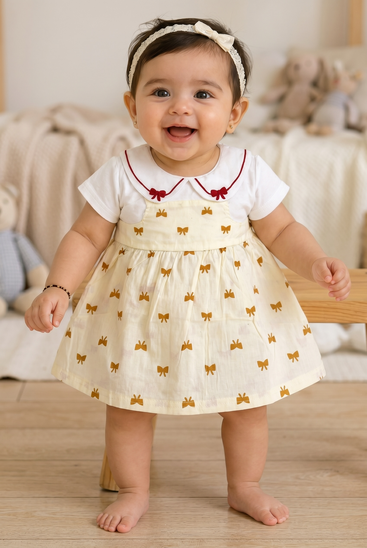Baby Girls Cotton Printed Frock Dress