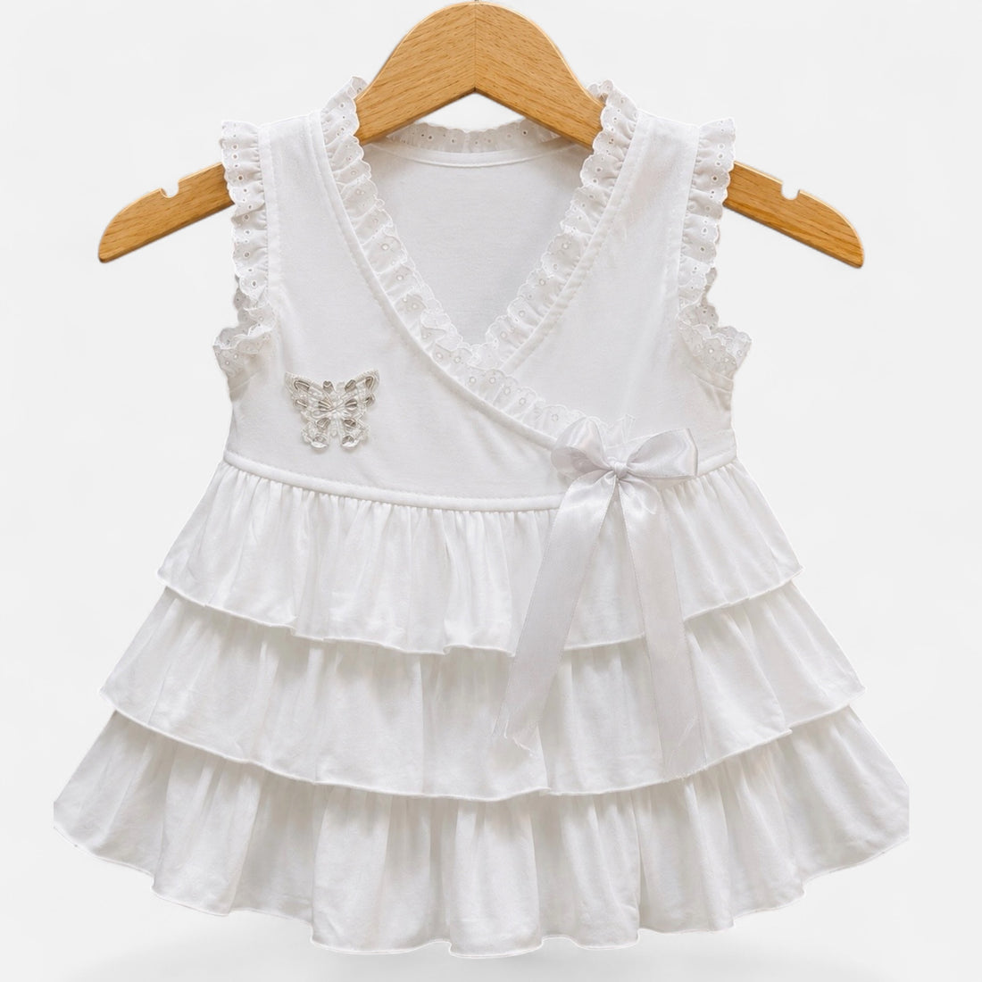 Baby Girls Frill Frock Dress- Soft Summer Wear