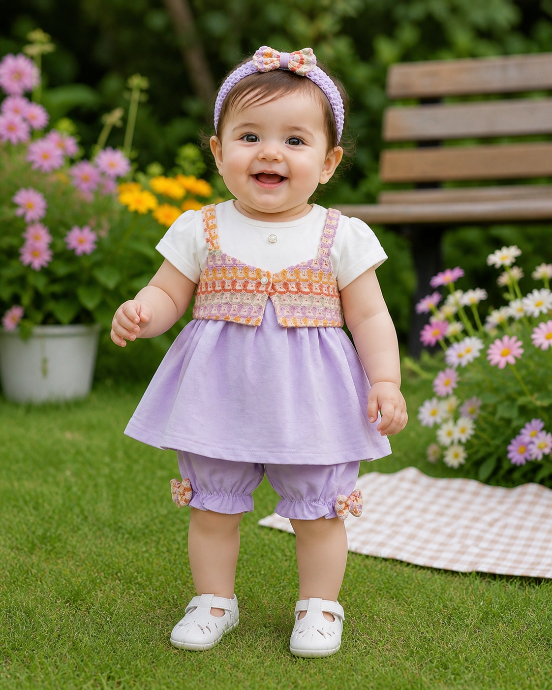 Baby Girls Summer Dress Set 2 Piece Suit