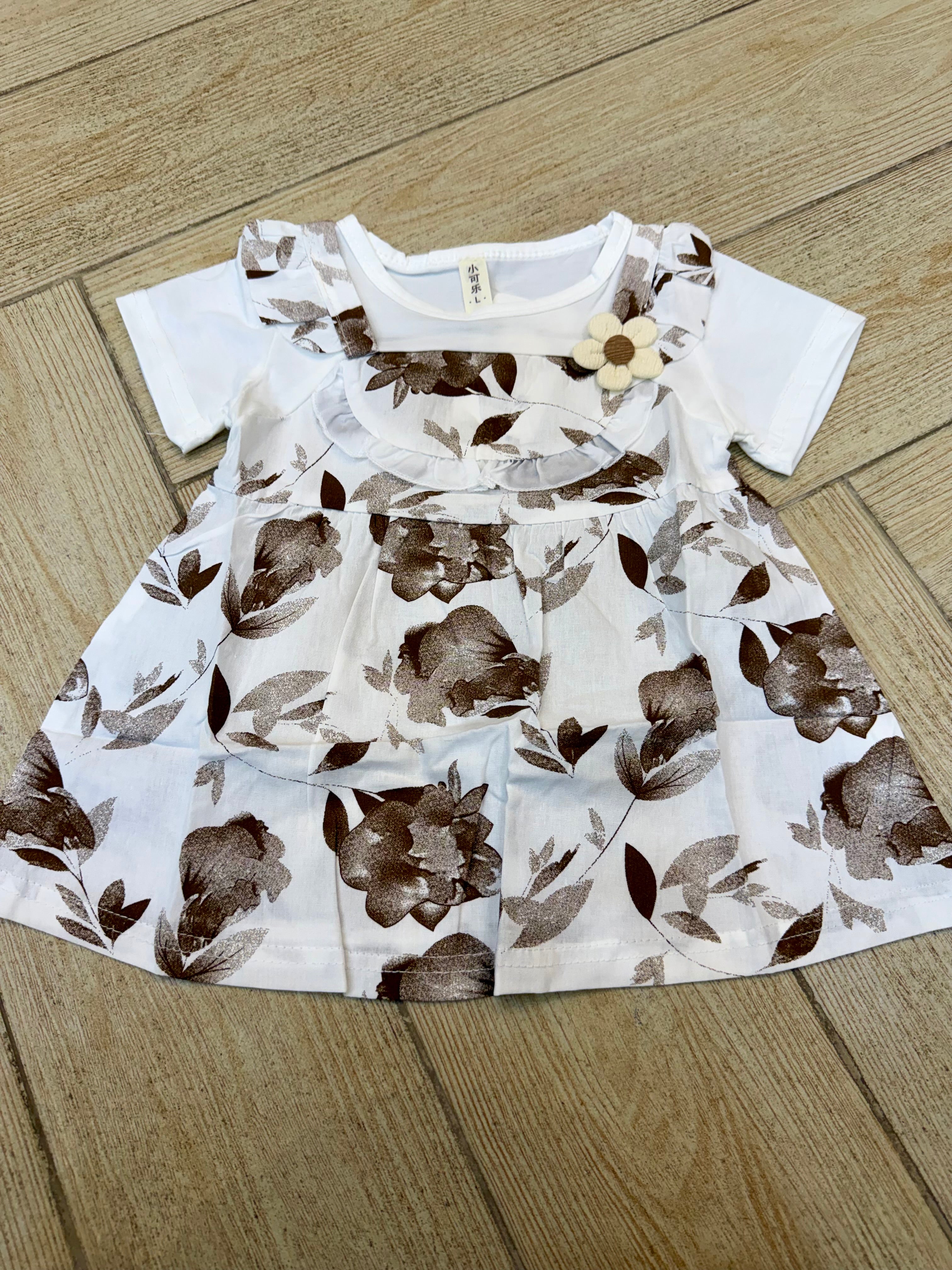 Baby Girls Cotton Printed Frock Dress