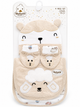 4 Piece Baby Gift Set – Baby Cap, 2 Baby Bibs & Baby Mittens(0-9Months)