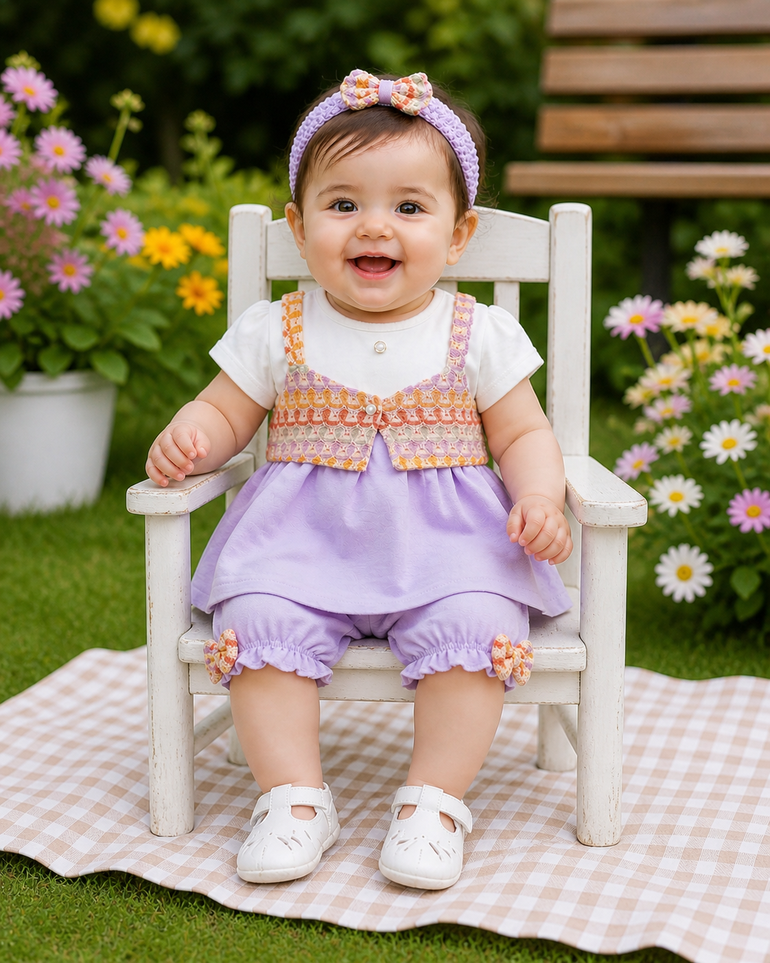 Baby Girls Summer Dress Set 2 Piece Suit