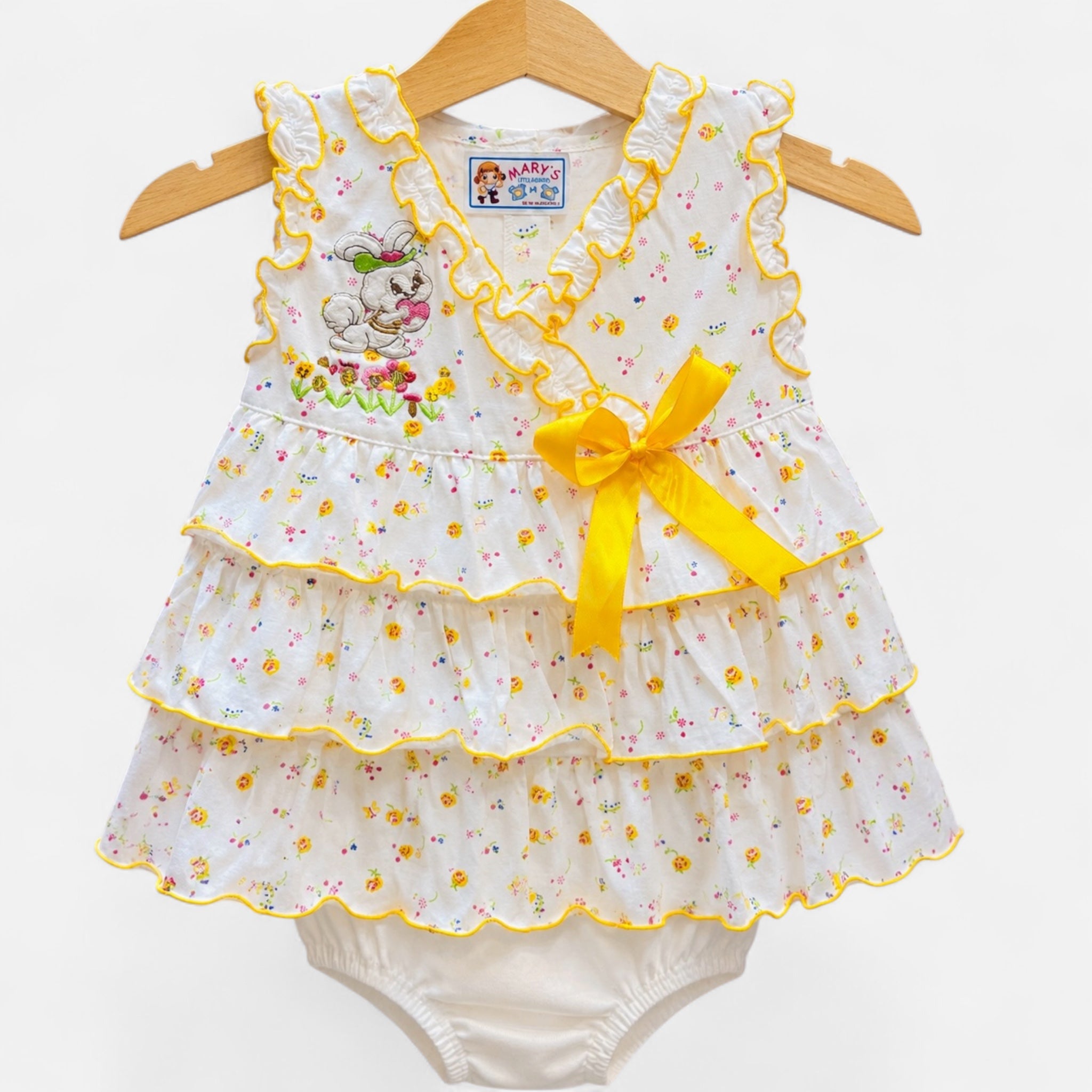 Baby Girls Frill Frock Dress- Soft Summer Wear