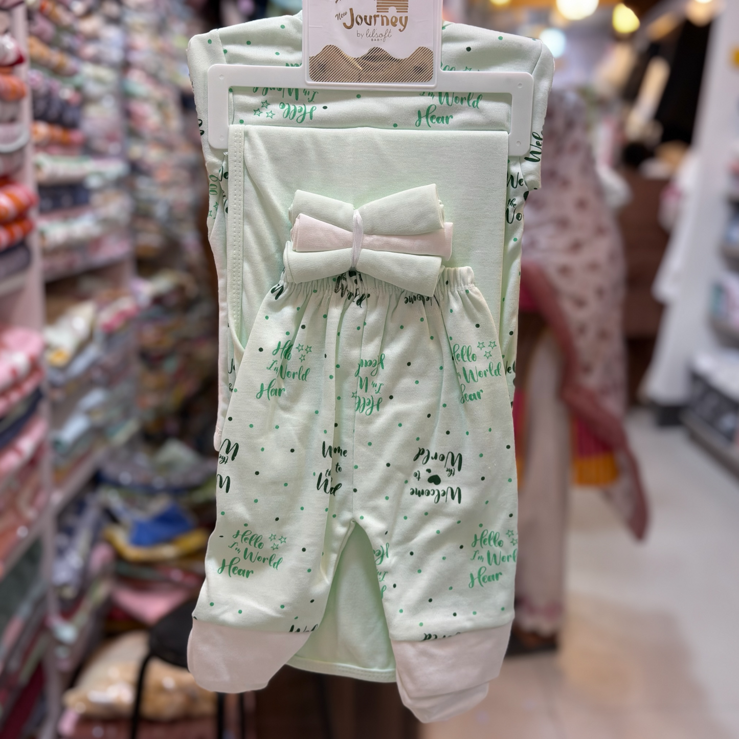12 Piece Newborn Baby Starter Gift Set | Cotton Baby Clothes with Hanger | Welcome to the World(0-3Months)