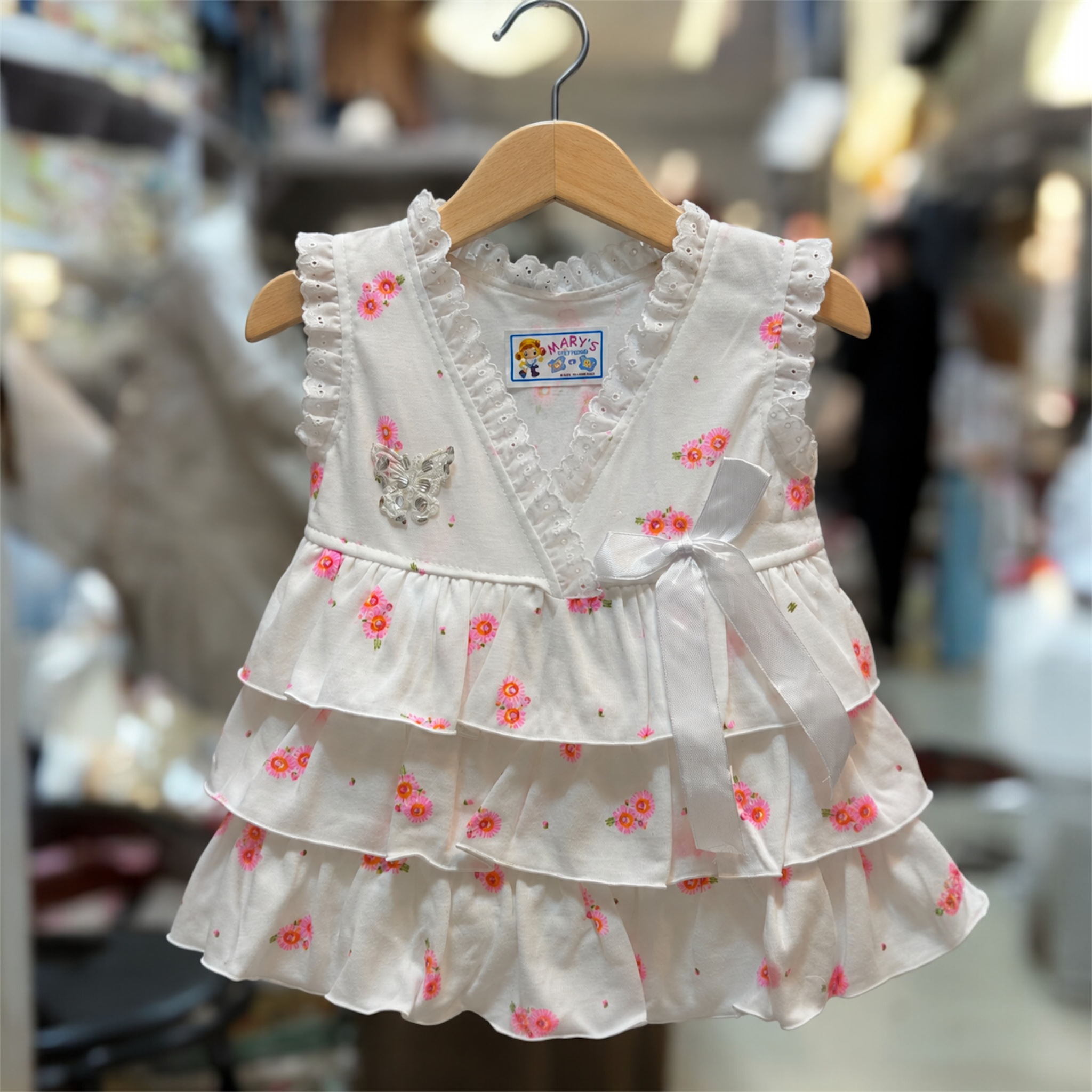 Baby Girls Frill Frock Dress- Soft Summer Wear