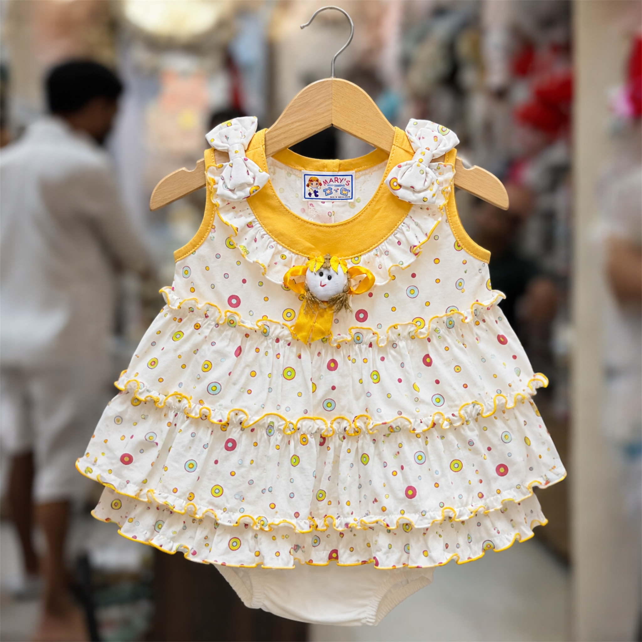 Baby Girls Frill Frock Dress- Soft Summer Wear