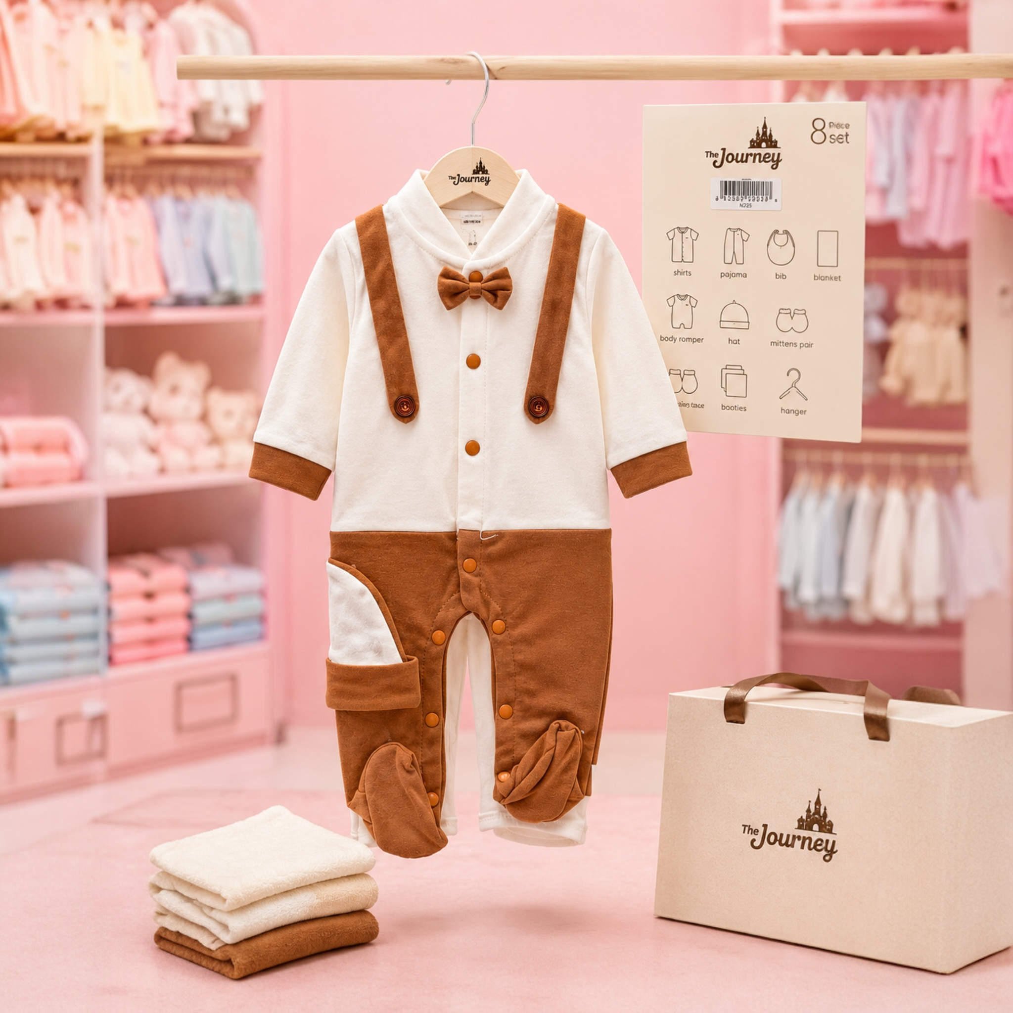 8 Piece Newborn Baby Starter Set