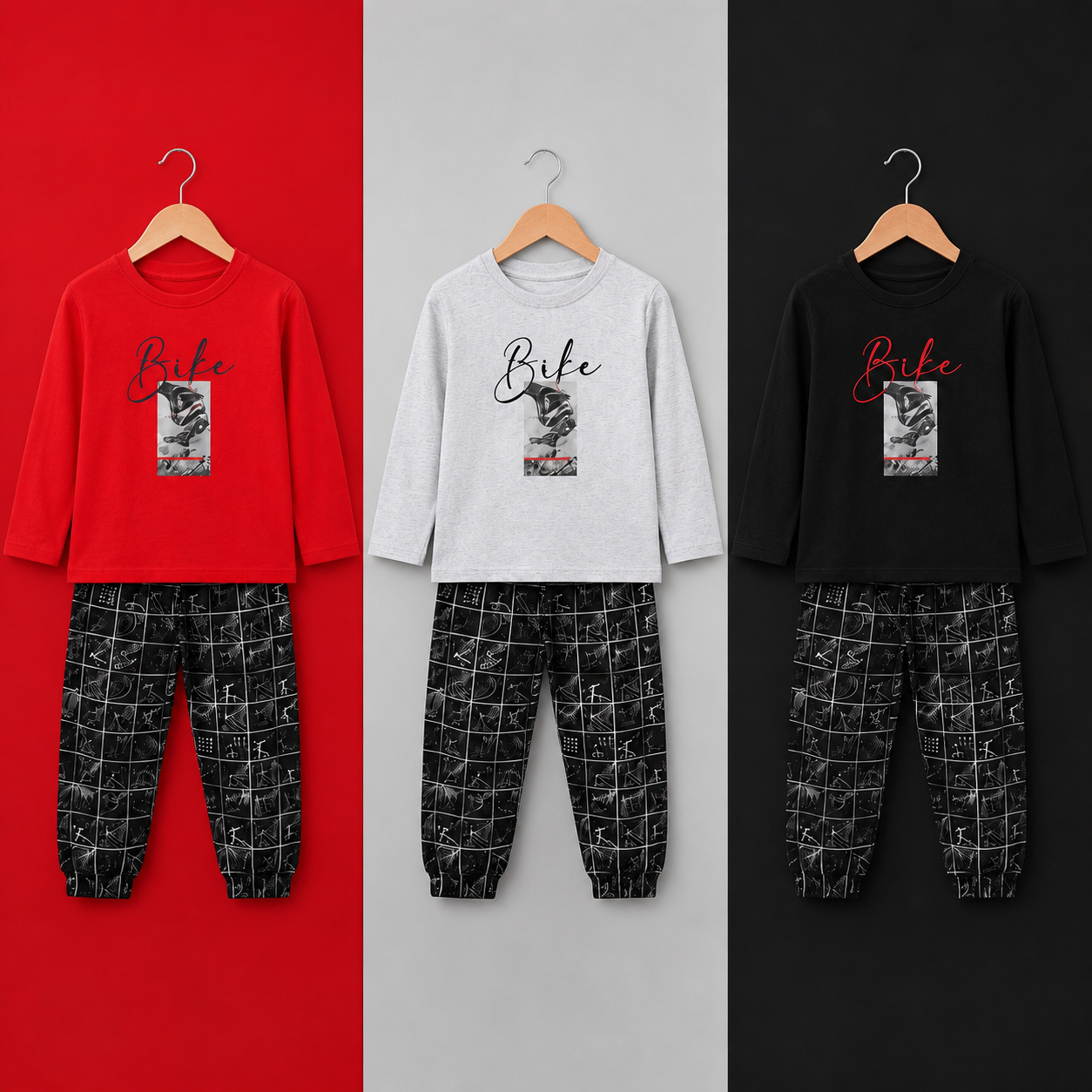Boys Full Sleeves Night Suit for Boys | Soft & Comfortable Sleepwear (1–5 Years)