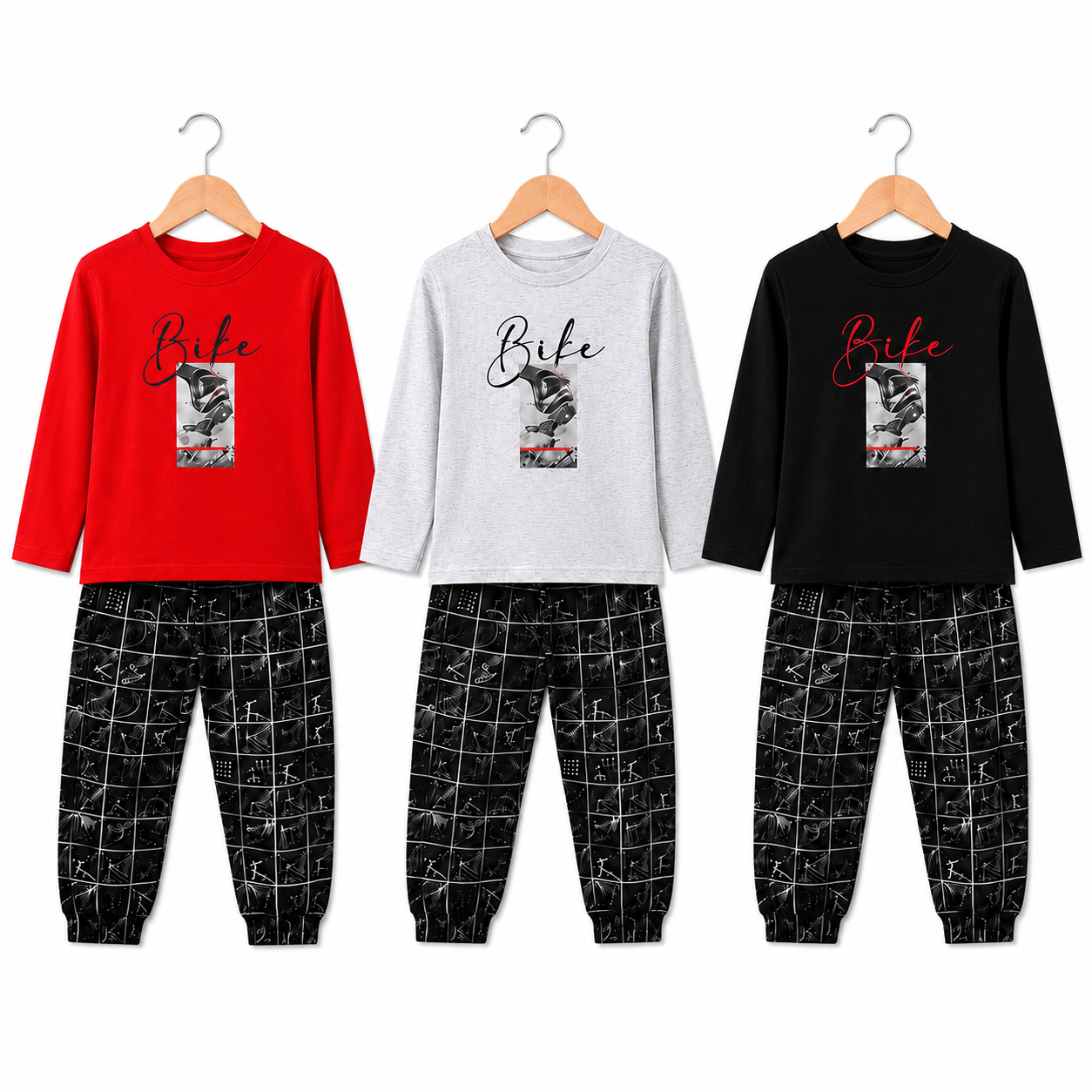 Boys Full Sleeves Night Suit for Boys | Soft & Comfortable Sleepwear (1–5 Years)