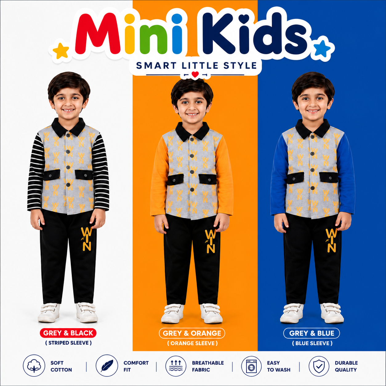 3 Piece Winter Outfit for Boys